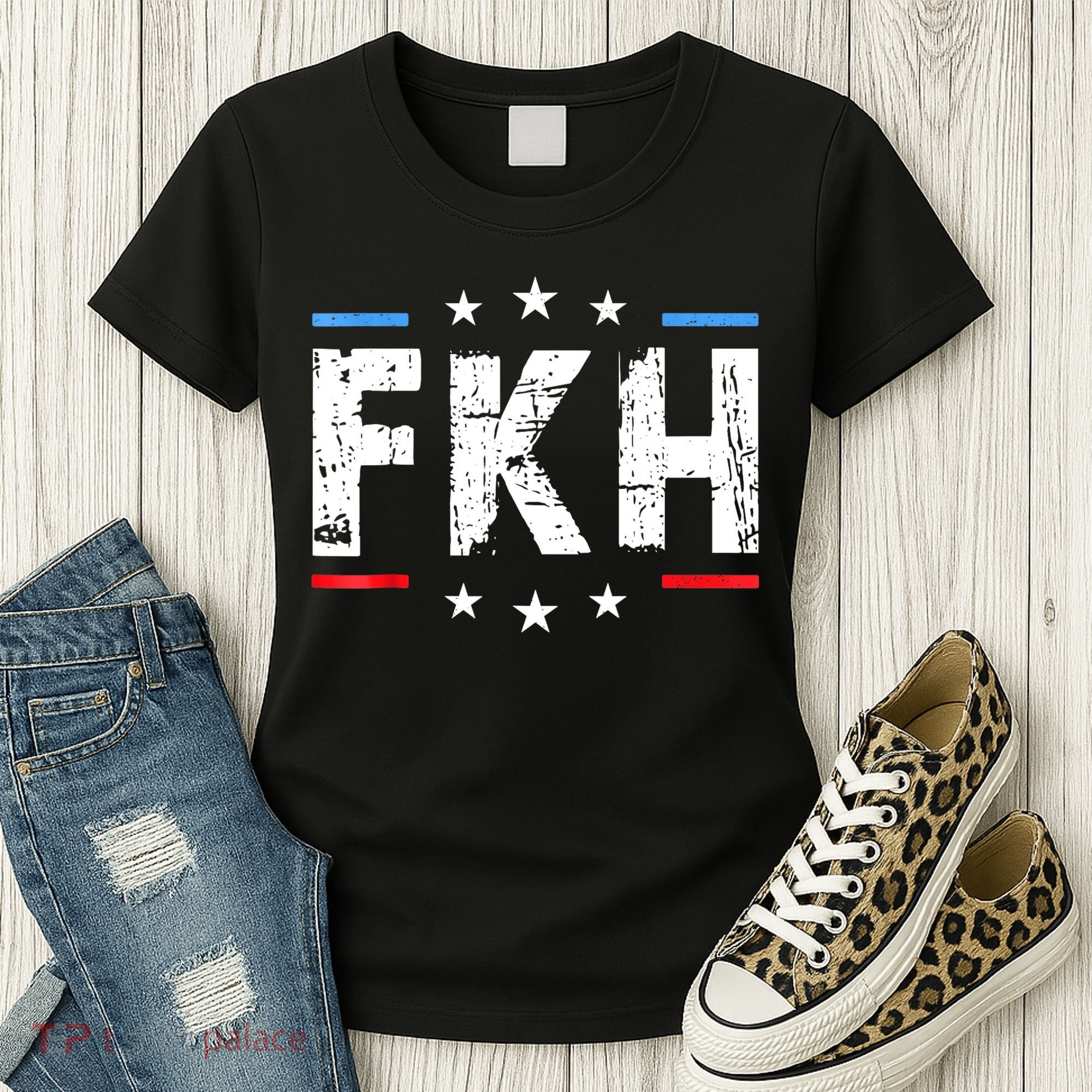Fkh Political Humor F Kamala Harris Conservative Republican Women's T-Shirt