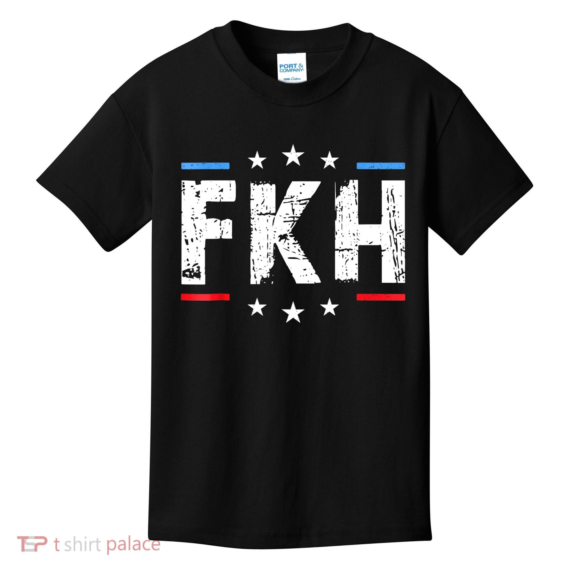 Fkh Political Humor F Kamala Harris Conservative Republican Kids T-Shirt