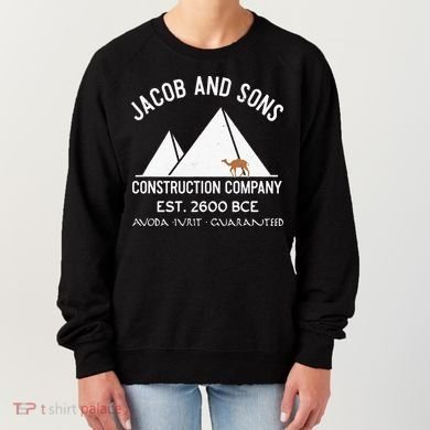 Funny Passover Hebrew Construction Egypt Pyramids Builders Women's Sweatshirt