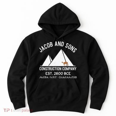Funny Passover Hebrew Construction Egypt Pyramids Builders Hoodie