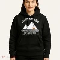 Funny Passover Hebrew Construction Egypt Pyramids Builders Hoodie thumb 5