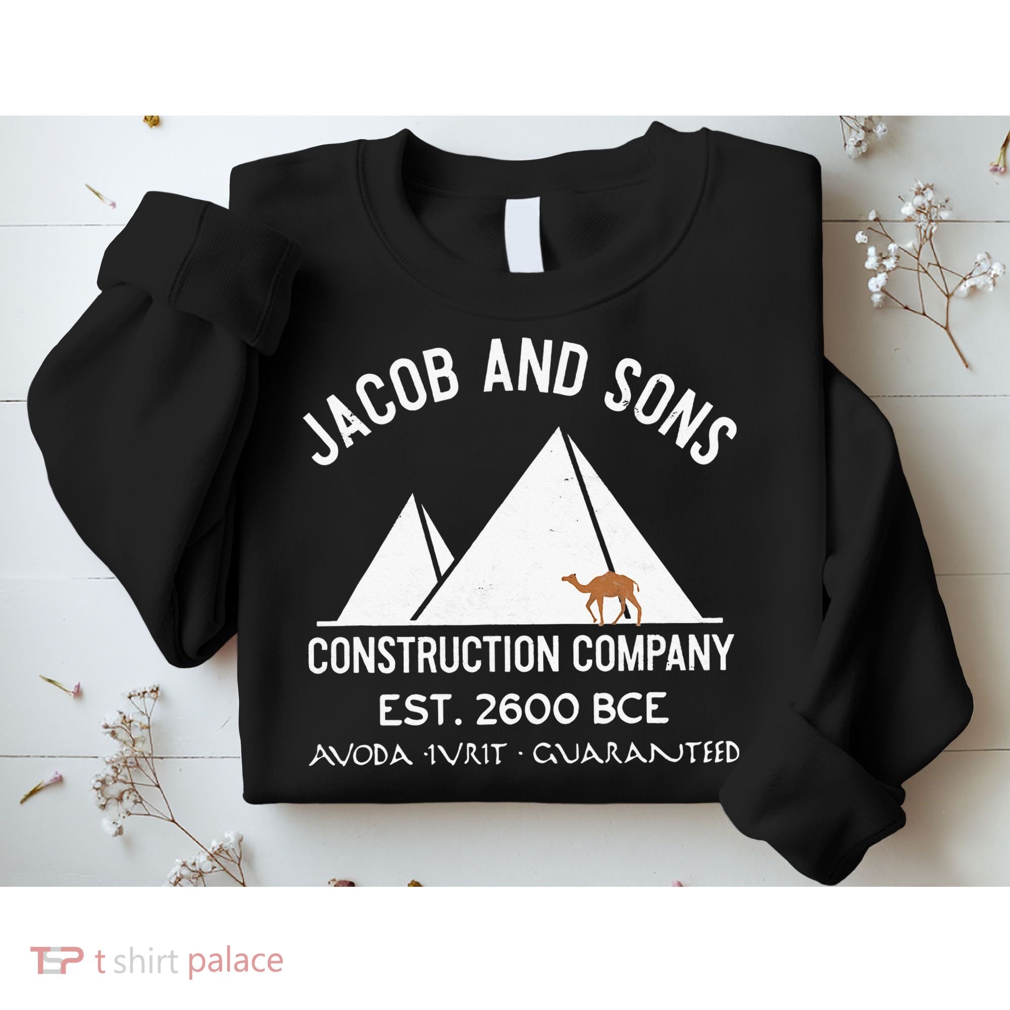 Funny Passover Hebrew Construction Egypt Pyramids Builders Sweatshirt
