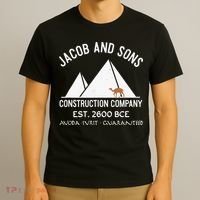 Funny Passover Hebrew Construction Egypt Pyramids Builders T-Shirt thumb 3