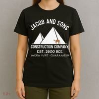 Funny Passover Hebrew Construction Egypt Pyramids Builders T-Shirt thumb 4