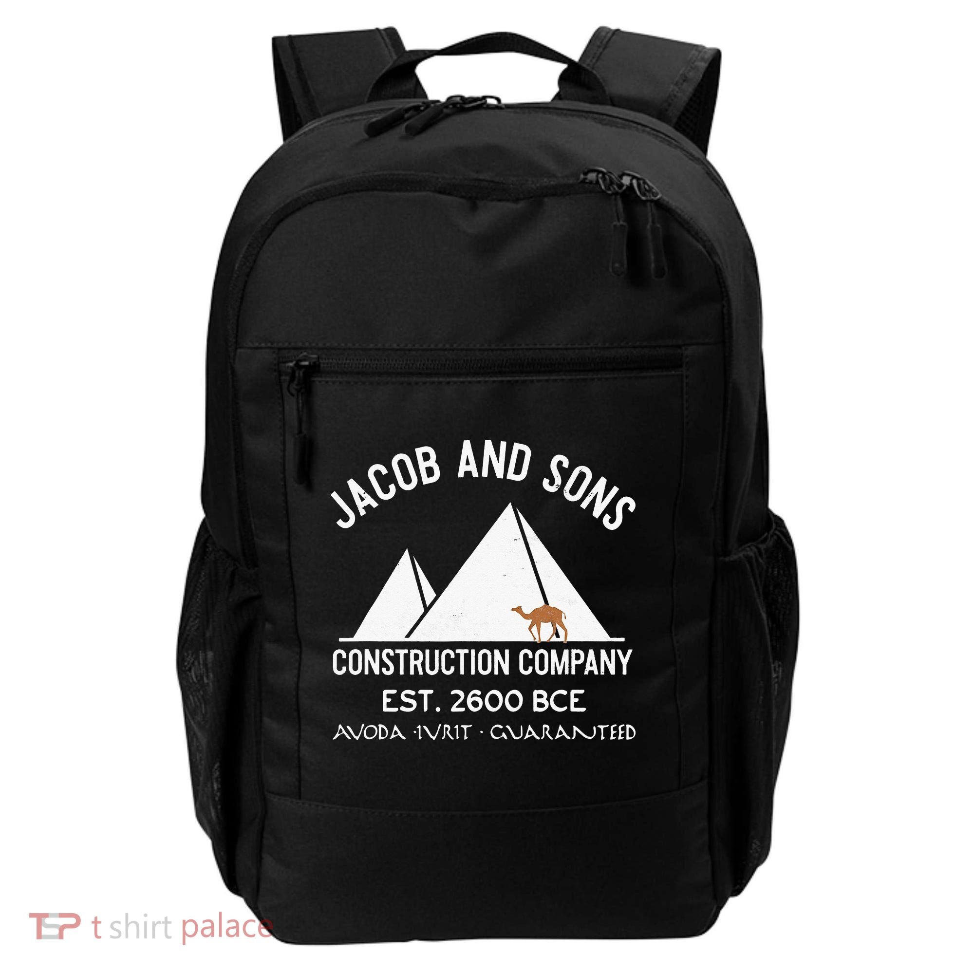 Funny Passover Hebrew Construction Egypt Pyramids Builders Backpack