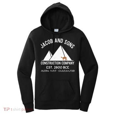 Funny Passover Hebrew Construction Egypt Pyramids Builders Women's Hoodie