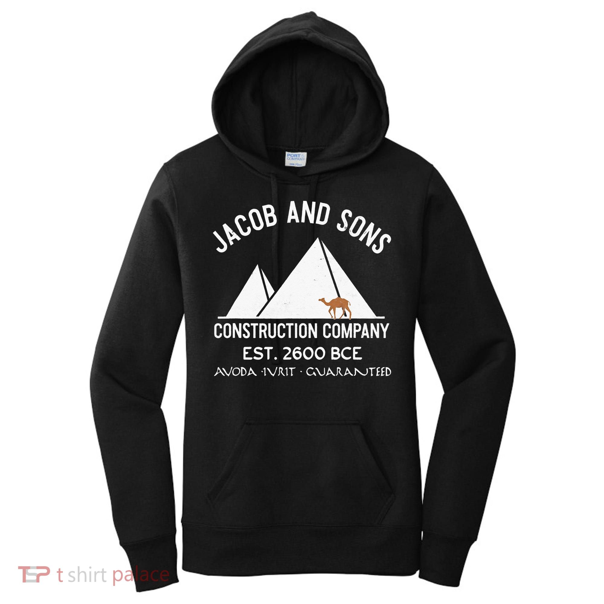 Funny Passover Hebrew Construction Egypt Pyramids Builders Women's Hoodie