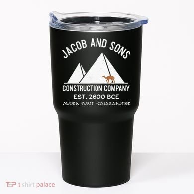 Funny Passover Hebrew Construction Egypt Pyramids Builders Tumbler