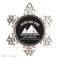 Funny Passover Hebrew Construction Egypt Pyramids Builders Ornament thumb 0