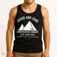 Funny Passover Hebrew Construction Egypt Pyramids Builders Tank Top thumb 3