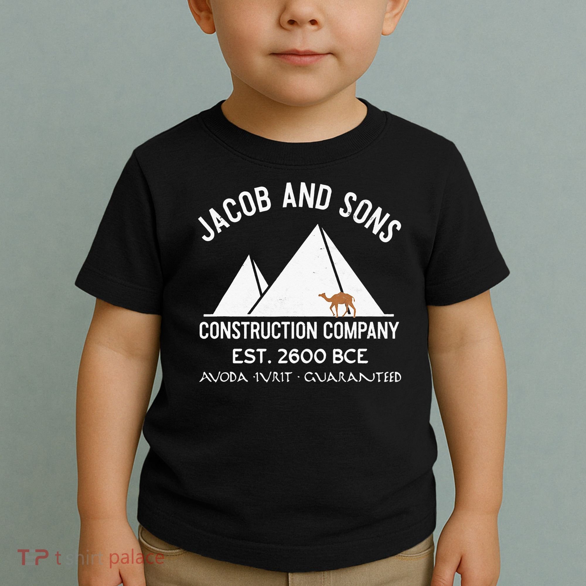 Funny Passover Hebrew Construction Egypt Pyramids Builders Toddler T-Shirt