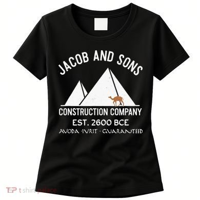 Funny Passover Hebrew Construction Egypt Pyramids Builders Women's T-Shirt