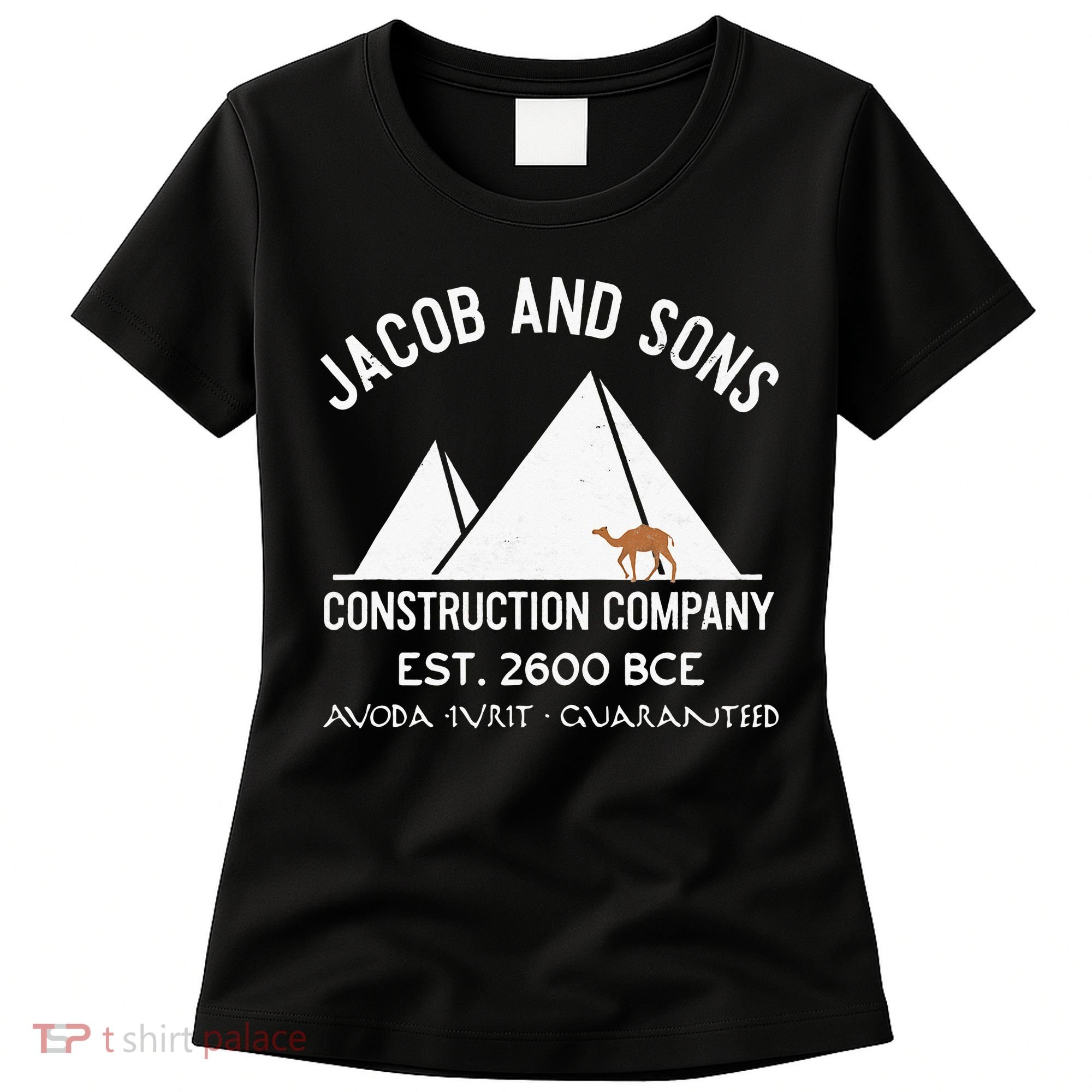Funny Passover Hebrew Construction Egypt Pyramids Builders Women's T-Shirt