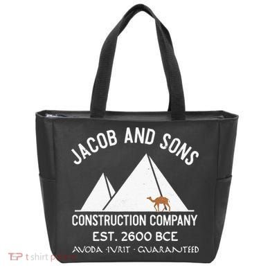 Funny Passover Hebrew Construction Egypt Pyramids Builders Tote Bag
