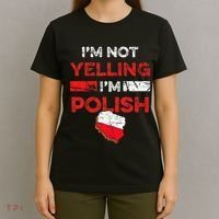 Funny Polish Heritage Meme IM Not Yelling IM Polish Pride T-Shirt thumb 4