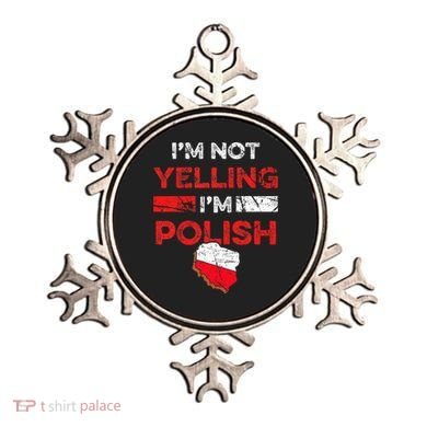 Funny Polish Heritage Meme IM Not Yelling IM Polish Pride Ornament