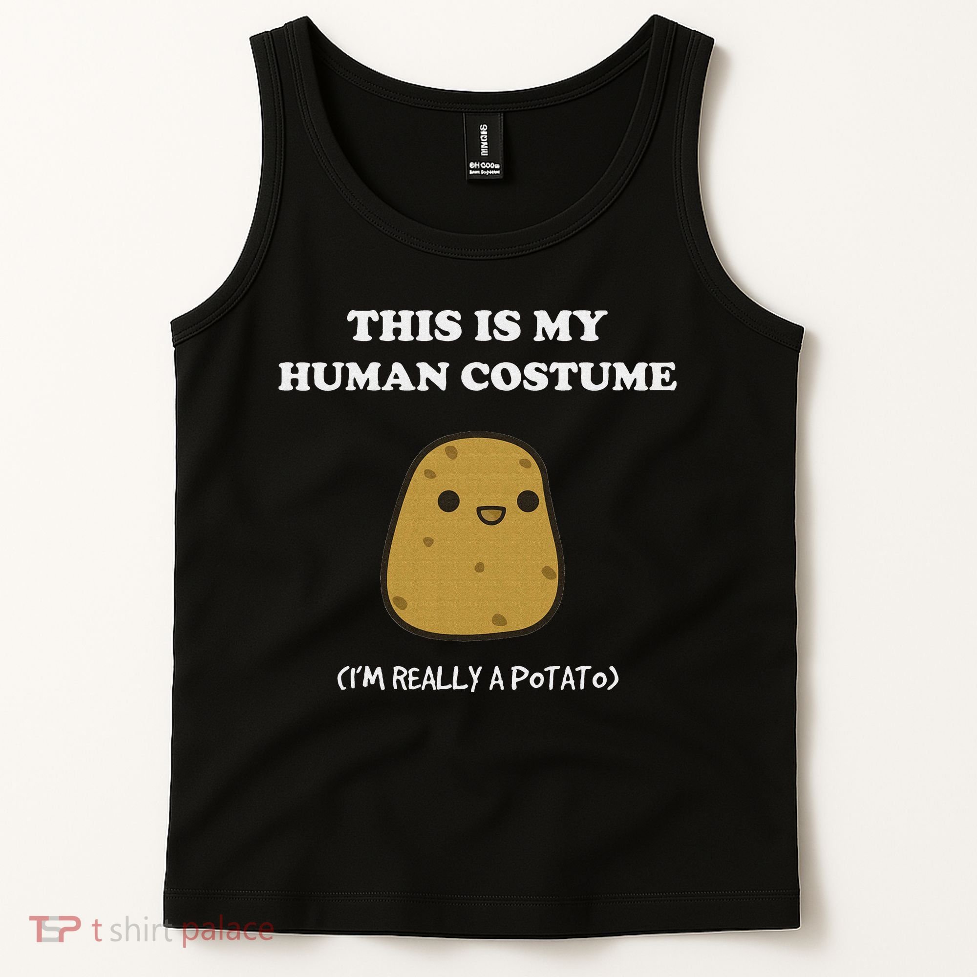 Funny Potato Humour This Is My Human Costume Halloween Potato Tank Top