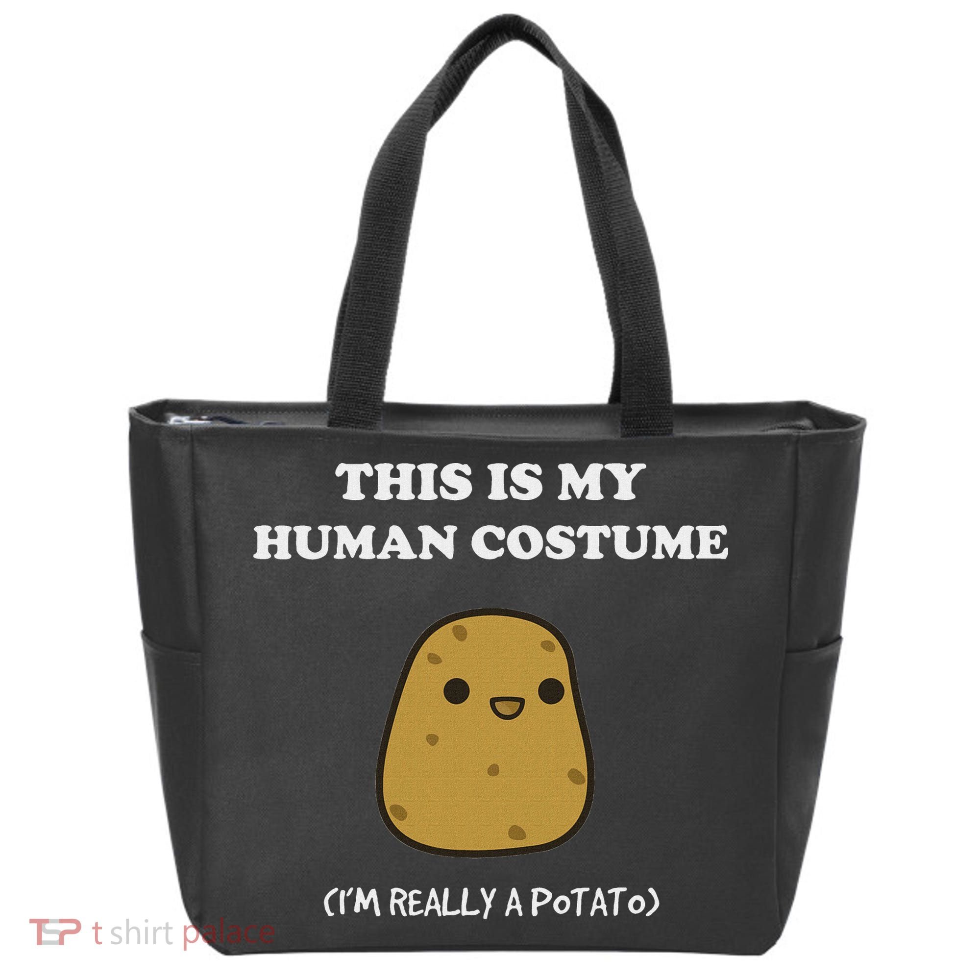 Funny Potato Humour This Is My Human Costume Halloween Potato Tote Bag
