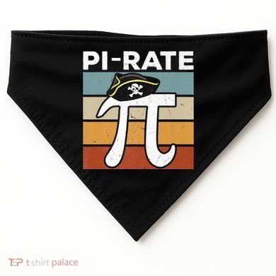 Funny Pi-rate - Happy Pi Day Math Geek Pirate Lover USA-Made Doggie Bandana