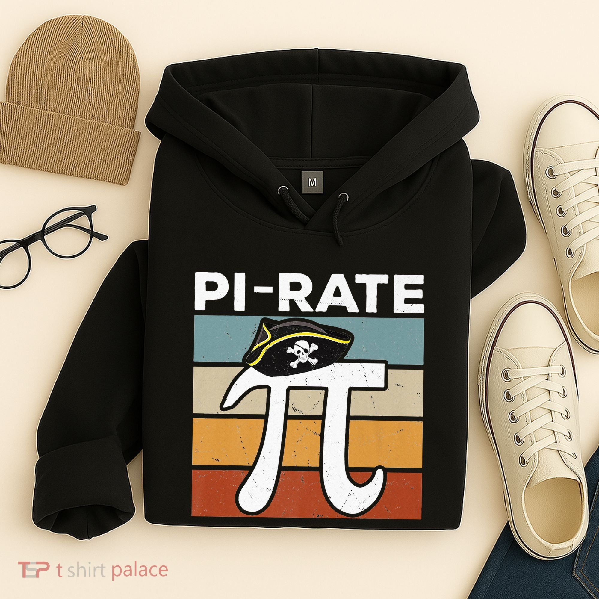 Funny Pi-rate - Happy Pi Day Math Geek Pirate Lover Hoodie