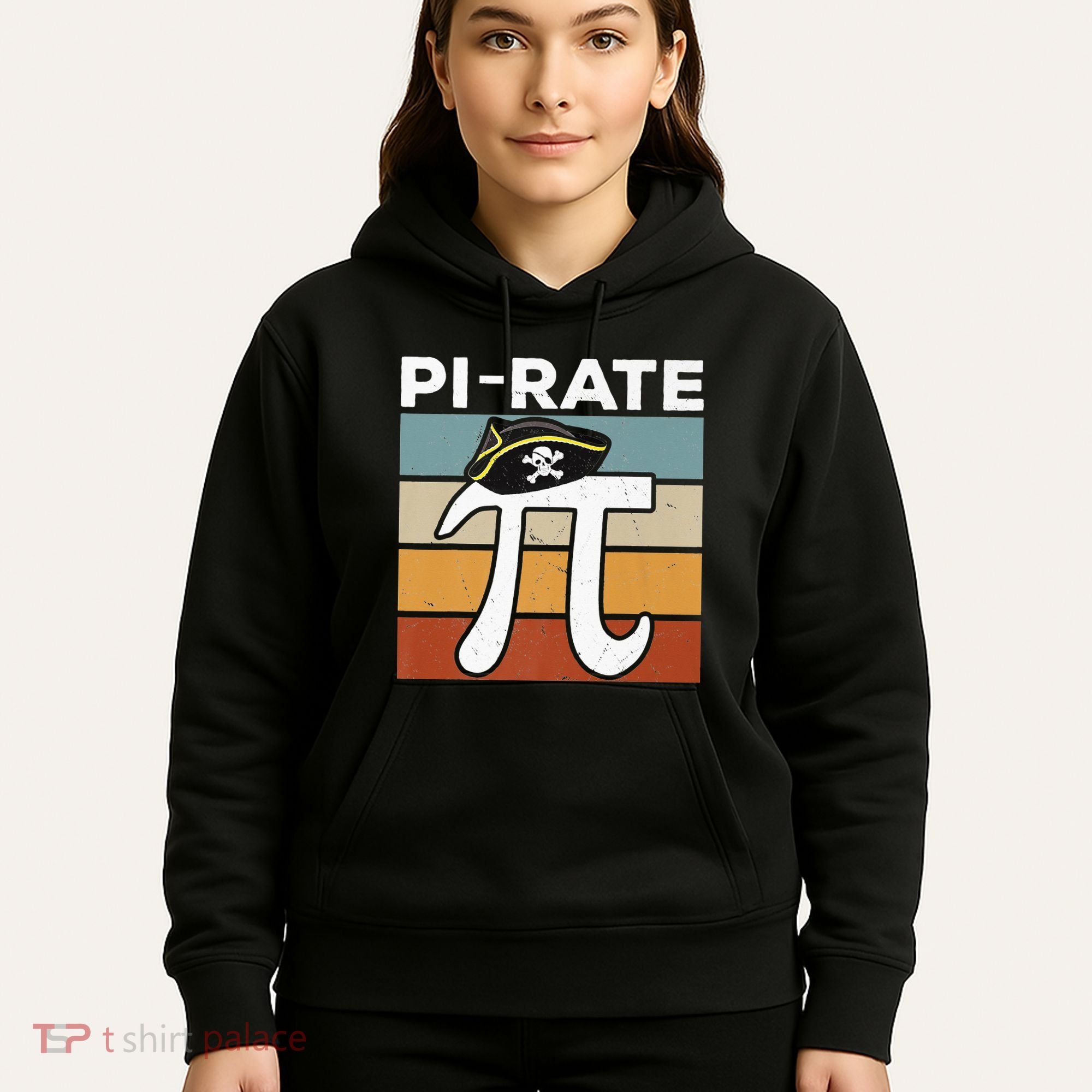 Funny Pi-rate - Happy Pi Day Math Geek Pirate Lover Hoodie