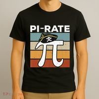Funny Pi-rate - Happy Pi Day Math Geek Pirate Lover T-Shirt thumb 3
