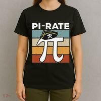 Funny Pi-rate - Happy Pi Day Math Geek Pirate Lover T-Shirt thumb 4