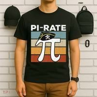 Funny Pi-rate - Happy Pi Day Math Geek Pirate Lover T-Shirt thumb 6
