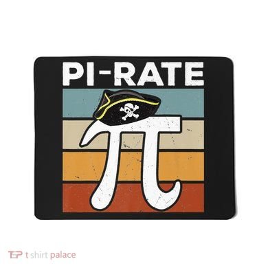 Funny Pi-rate - Happy Pi Day Math Geek Pirate Lover Mousepad