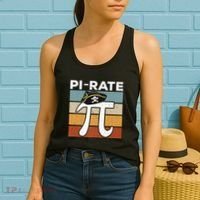Funny Pi-rate - Happy Pi Day Math Geek Pirate Lover Women's Tank Top thumb 2