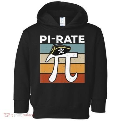 Funny Pi-rate - Happy Pi Day Math Geek Pirate Lover Toddler Hoodie
