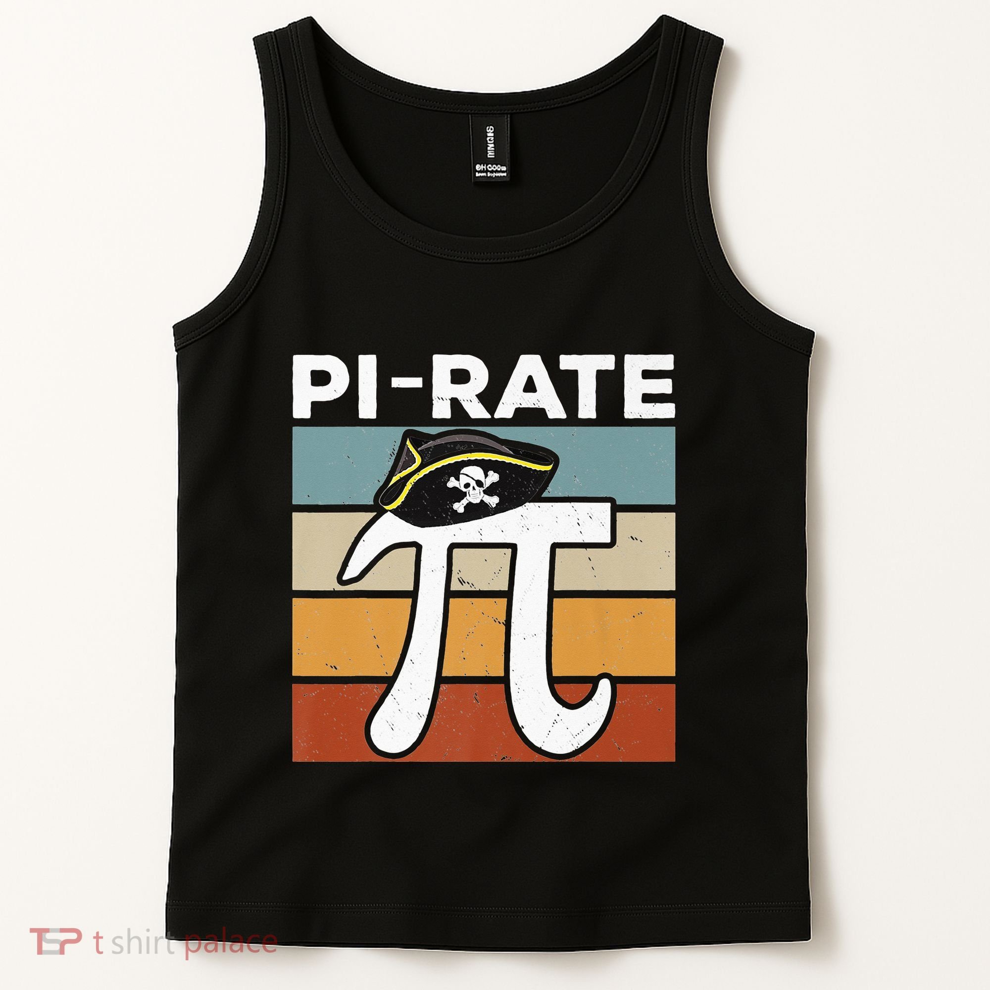 Funny Pi-rate - Happy Pi Day Math Geek Pirate Lover Tank Top