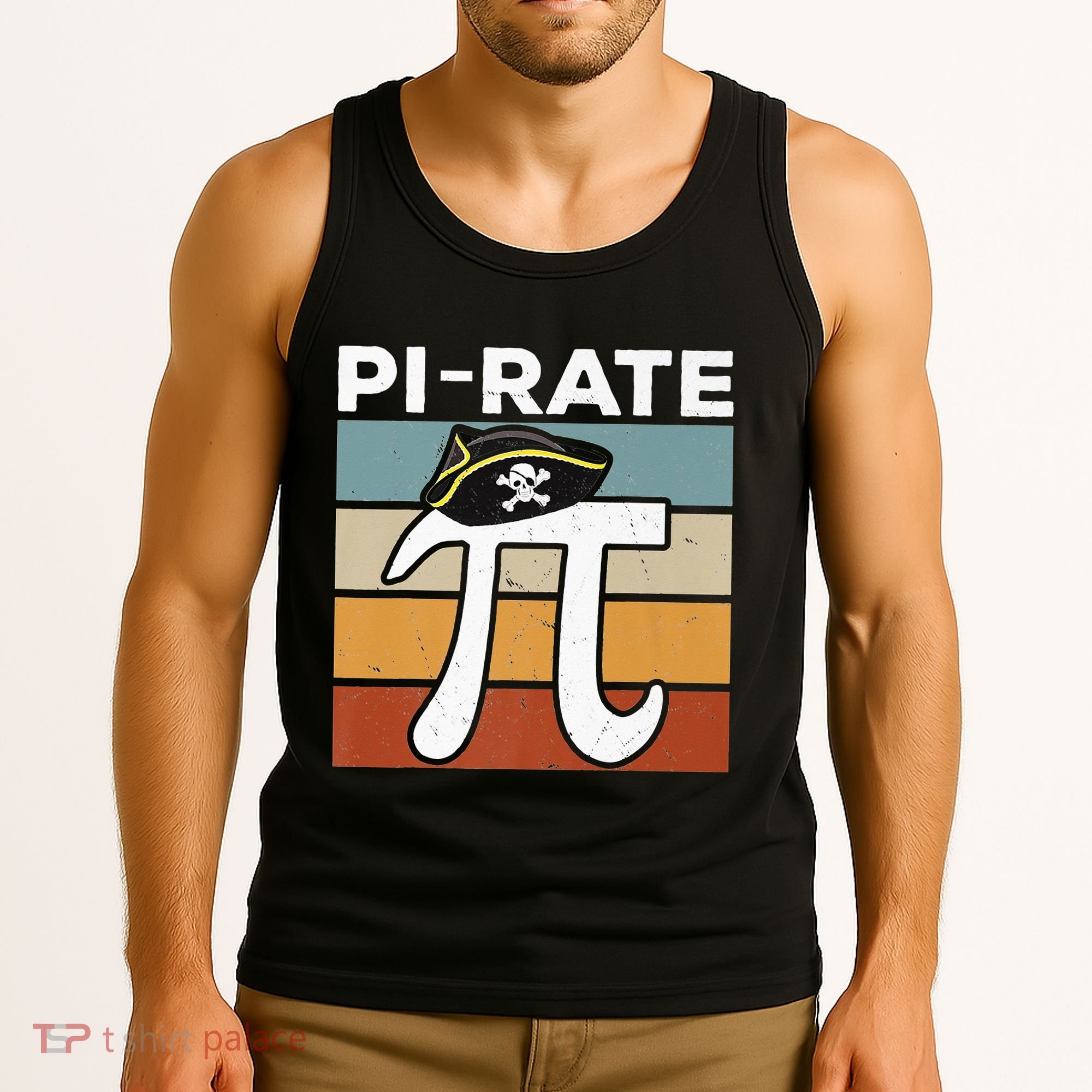 Funny Pi-rate - Happy Pi Day Math Geek Pirate Lover Tank Top