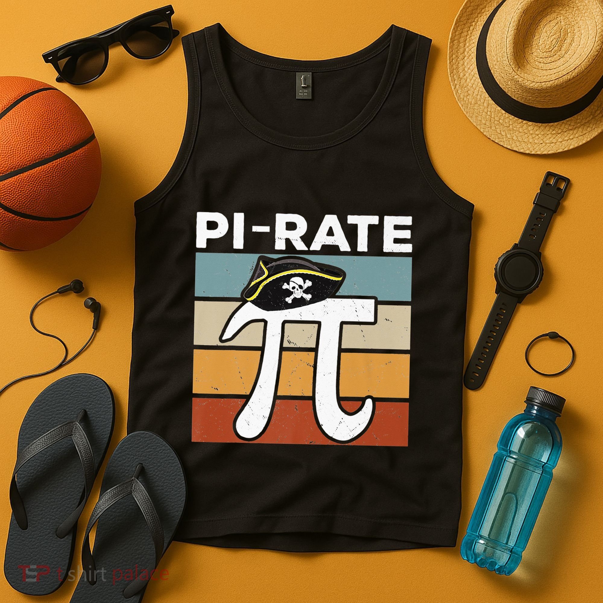 Funny Pi-rate - Happy Pi Day Math Geek Pirate Lover Tank Top