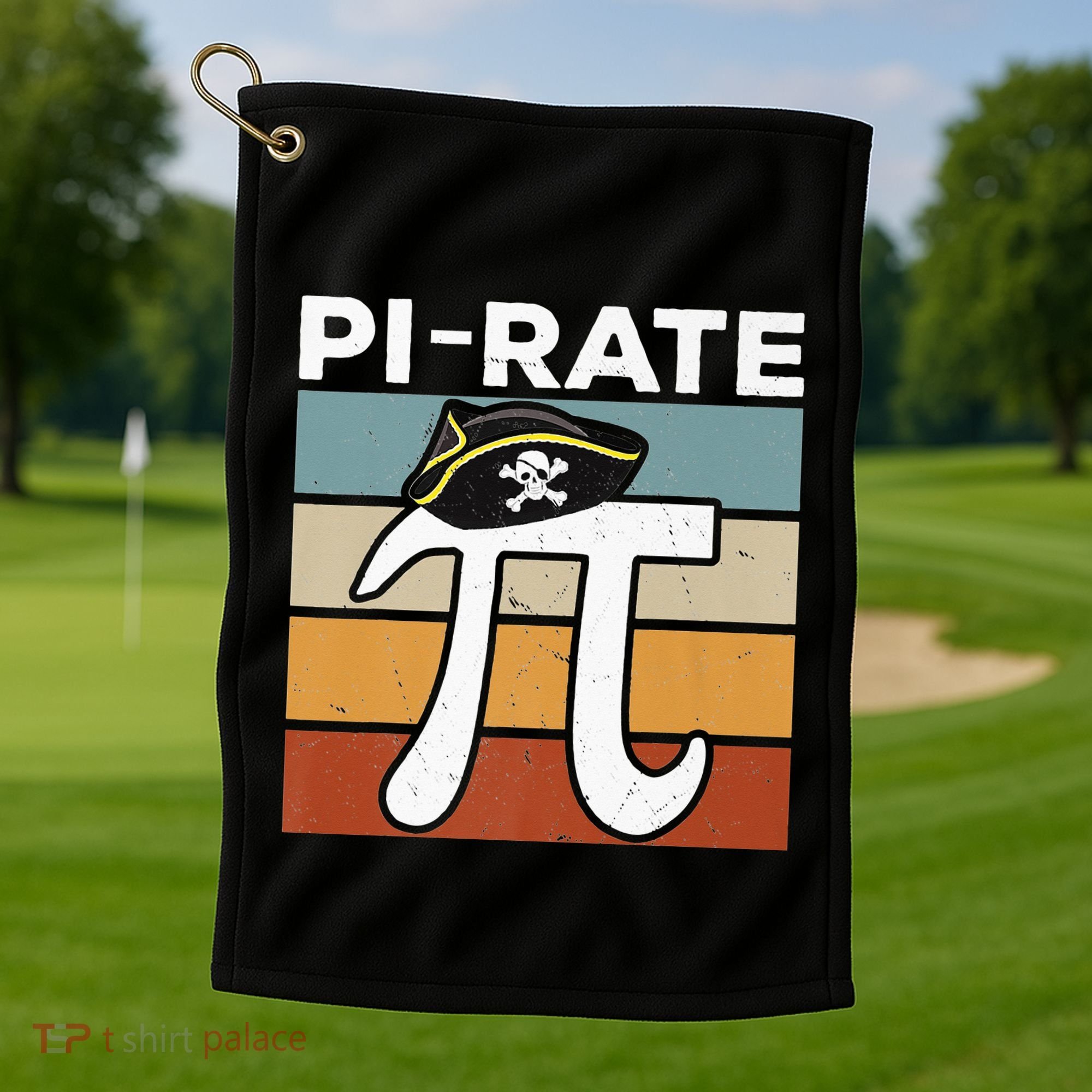Funny Pi-rate - Happy Pi Day Math Geek Pirate Lover Golf Towel
