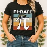 Funny Pi-rate - Happy Pi Day Math Geek Pirate Lover Women's T-Shirt thumb 2