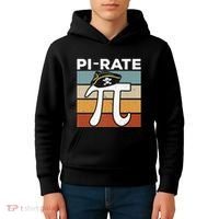 Funny Pi-rate - Happy Pi Day Math Geek Pirate Lover Kids Hoodie thumb 4