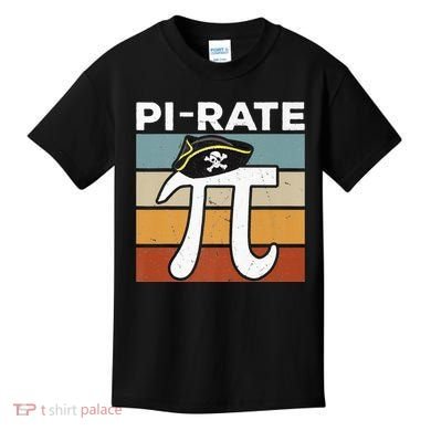 Funny Pi-rate - Happy Pi Day Math Geek Pirate Lover Kids T-Shirt