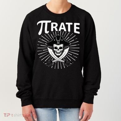 Funny Pi-Rate Happy Pi Day Math Pirate Pun Women's Sweatshirt
