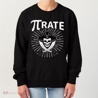 Funny Pi-Rate Happy Pi Day Math Pirate Pun Women's Sweatshirt thumb 0