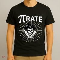 Funny Pi-Rate Happy Pi Day Math Pirate Pun T-Shirt thumb 3