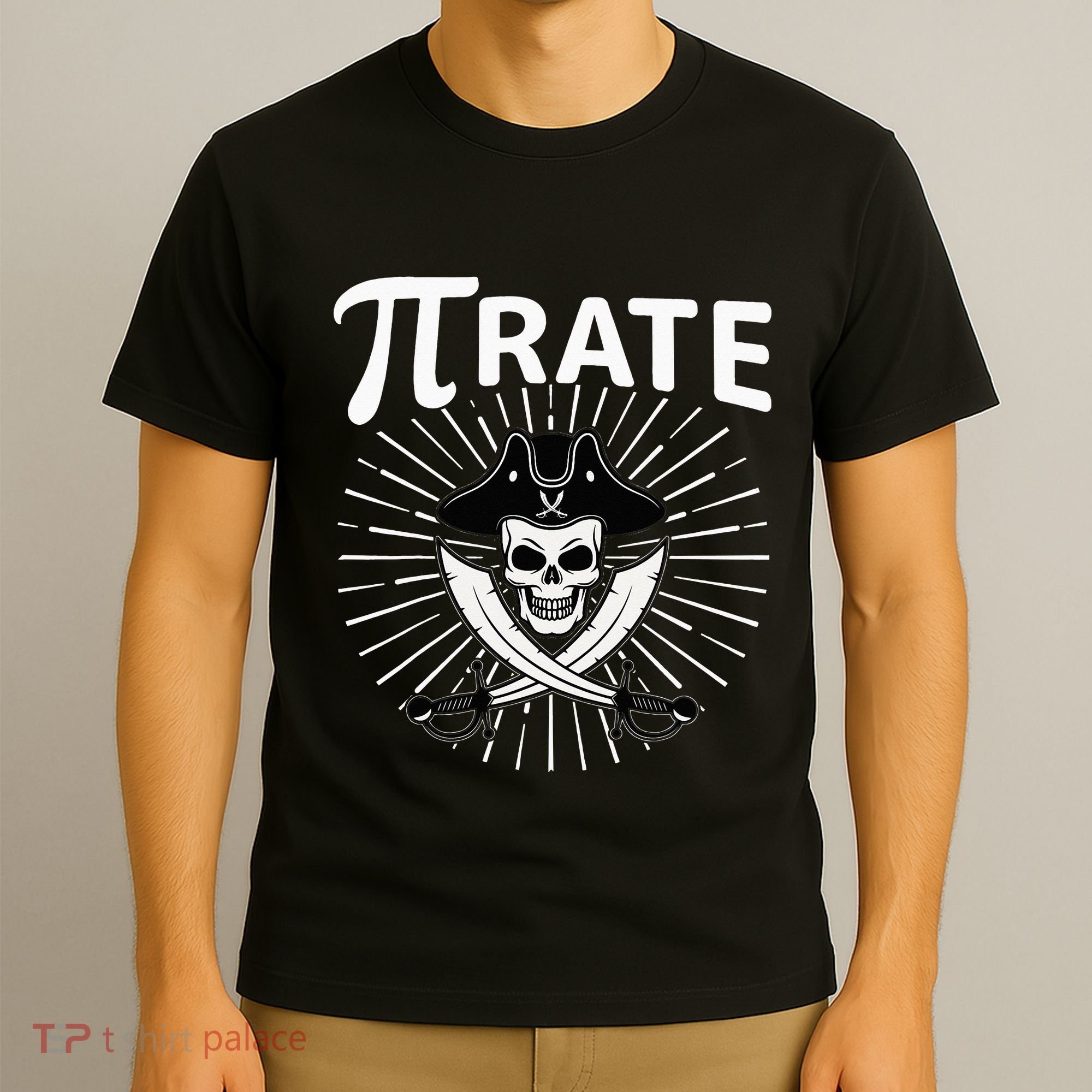Funny Pi-Rate Happy Pi Day Math Pirate Pun T-Shirt