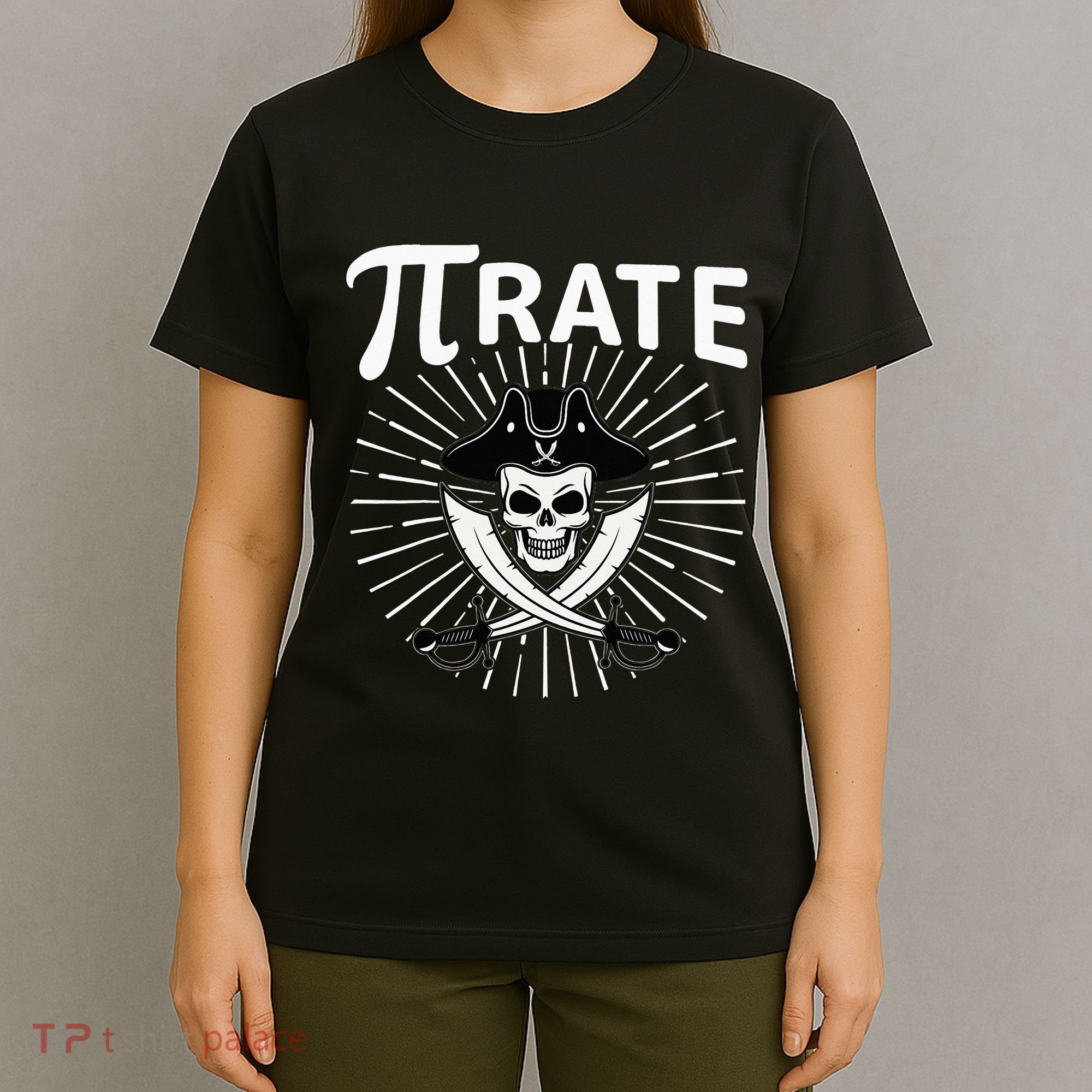 Funny Pi-Rate Happy Pi Day Math Pirate Pun T-Shirt