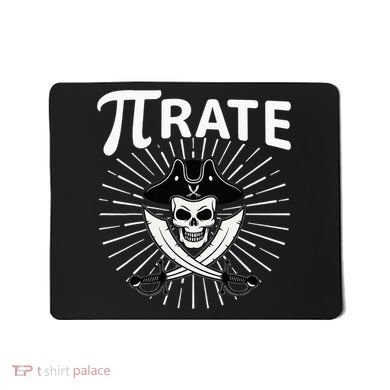 Funny Pi-Rate Happy Pi Day Math Pirate Pun Mousepad