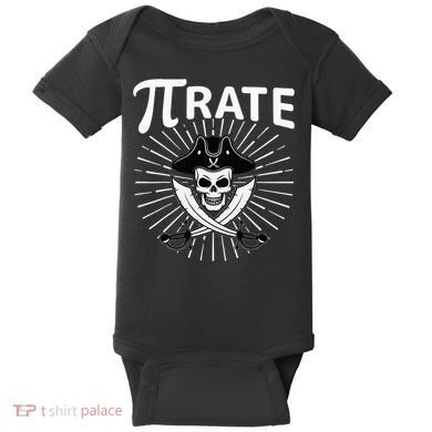 Funny Pi-Rate Happy Pi Day Math Pirate Pun Baby Bodysuit