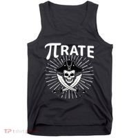 Funny Pi-Rate Happy Pi Day Math Pirate Pun Tank Top thumb 0