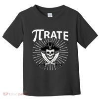 Funny Pi-Rate Happy Pi Day Math Pirate Pun Toddler T-Shirt thumb 0