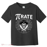 Funny Pi-Rate Happy Pi Day Math Pirate Pun Toddler T-Shirt thumb 0