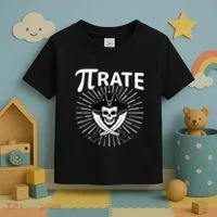 Funny Pi-Rate Happy Pi Day Math Pirate Pun Toddler T-Shirt thumb 3