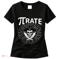 Funny Pi-Rate Happy Pi Day Math Pirate Pun Women's T-Shirt thumb 0